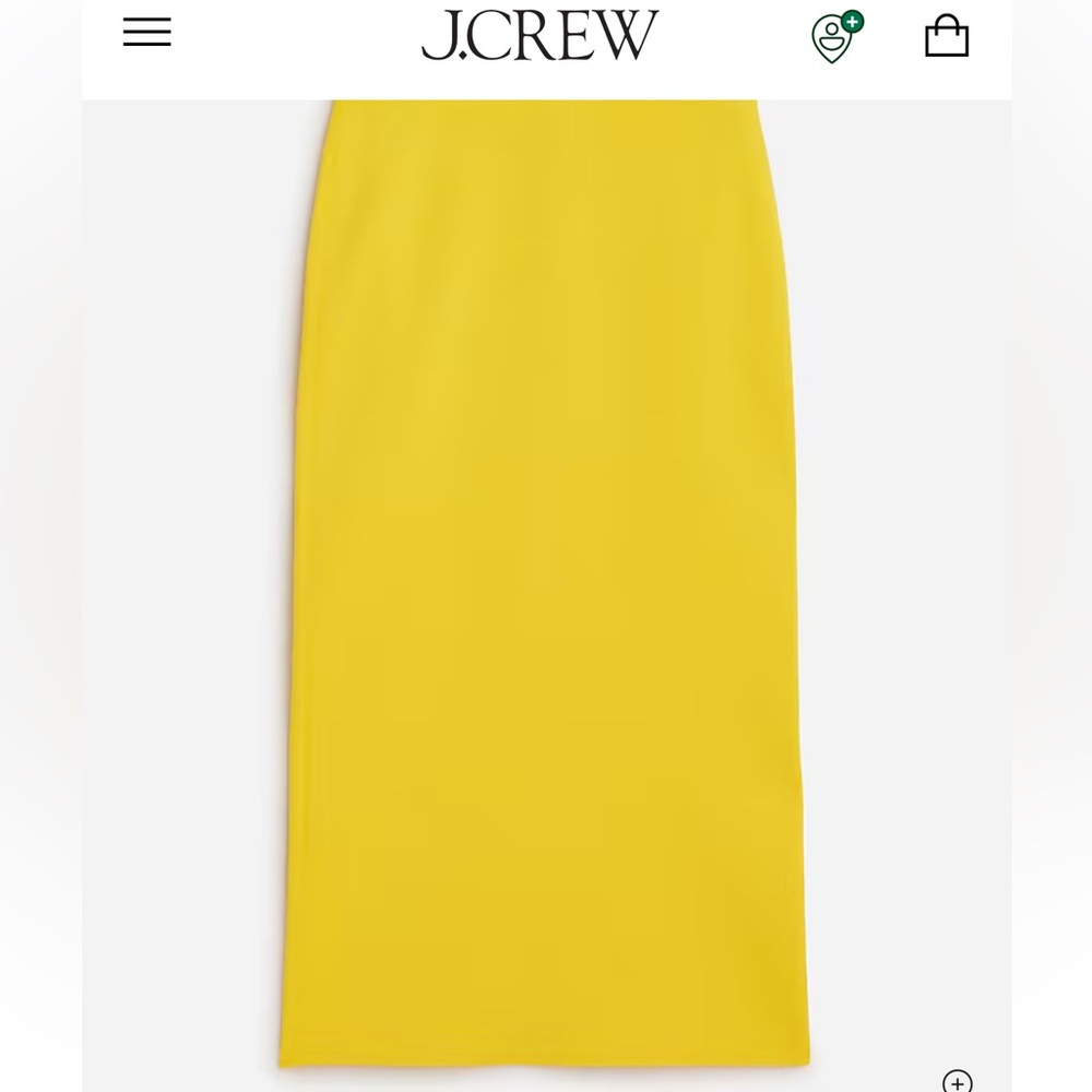 Fitted midi sweater skirt